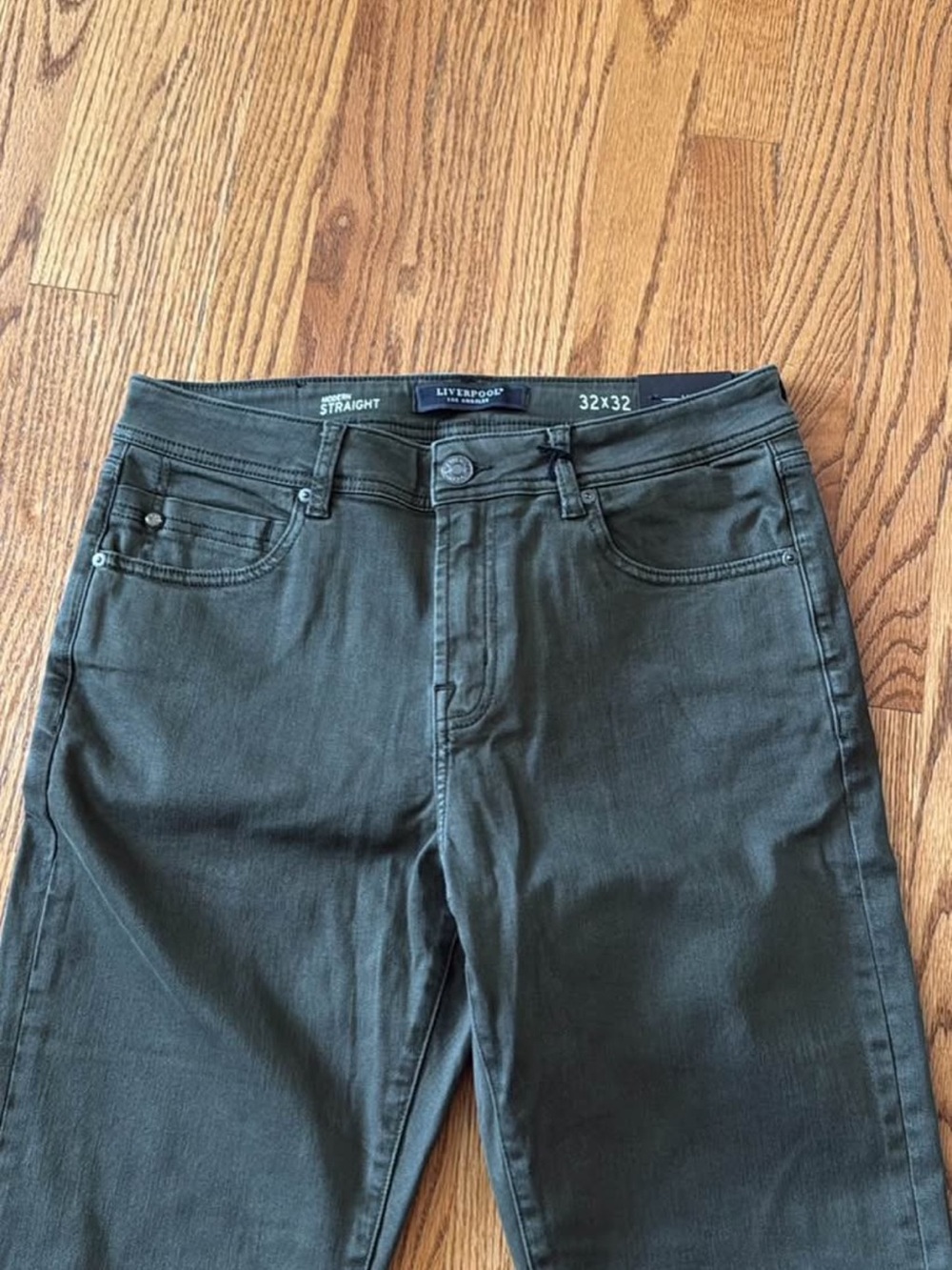 Men’s Straight Jeans in Dark Olive